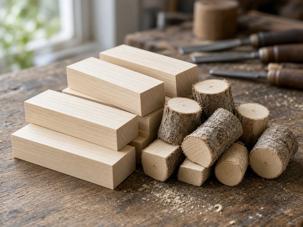 Basswood blanks for whittling